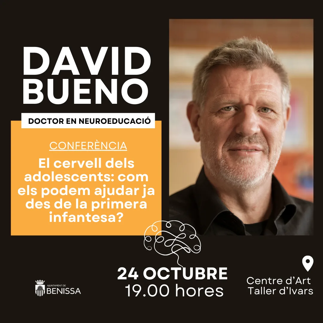 Cartel conferencia David Bueno Benissa