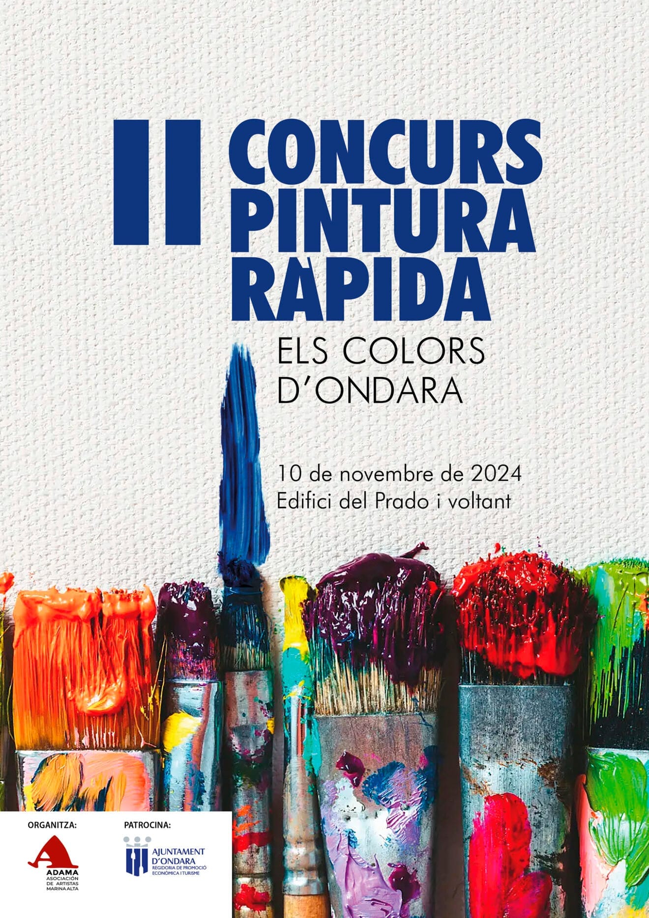 Cartel del II Concurso de Pintura Rápida 'Els Colors d’Ondara' 2024