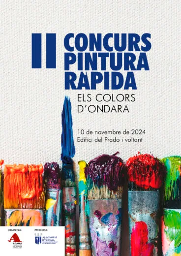 Cartel del II Concurso de Pintura Rápida ‘Els Colors d’Ondara’ 2024