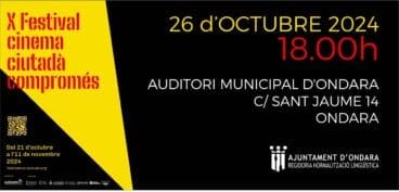 Cartel X Festival Cinema Ciutadà Compromés Ondara-