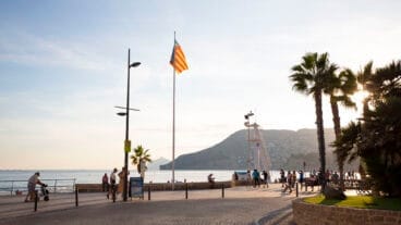 cielo durante el 9 doctubre en calp archivo