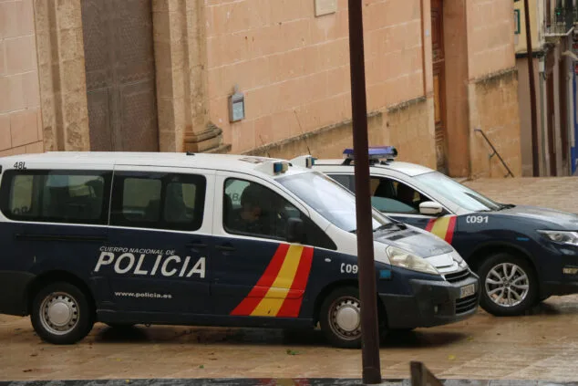 Imagen: Furgones de la Policía Nacional en Dénia (archivo)