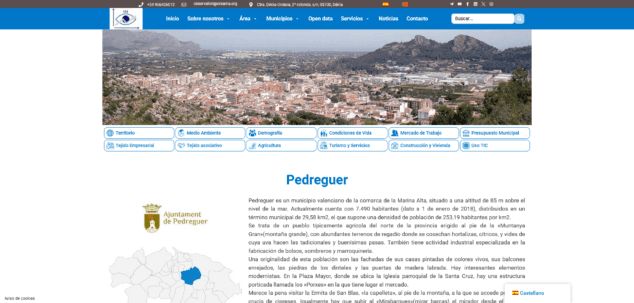 Изображение: Социально-экономическая и трудовая информация муниципалитета Педрегер.