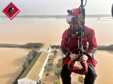 Labores de rescate y operativo de Bomberos del Consorcio de Alicante en Valenci