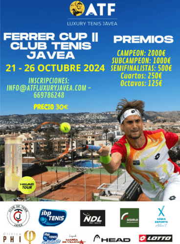 Llega al Club de Tenis Jávea el prestigioso torneo de tenis Ferrer Cup II