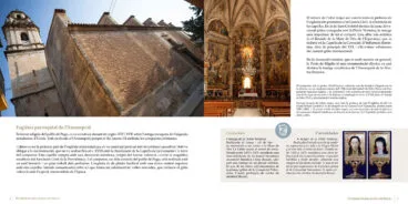 Página del folleto sobre el patrimonio religioso de Pego