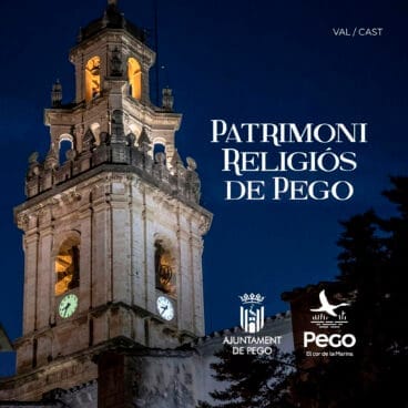 Portada del folleto sobre el patrimonio religioso de Pego