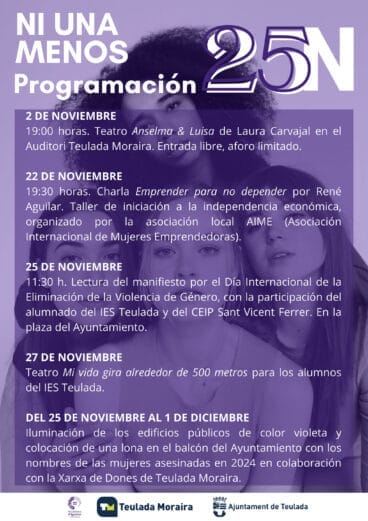 Programación por el 25N
