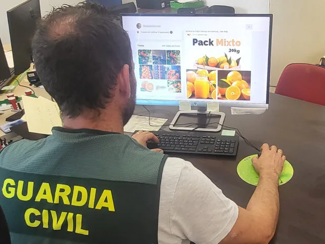 La Guardia Civil investiga a un administrador por seis delitos de estafa en la compra fraudulenta de naranjas en Pego, Pedreguer, Gata y Gandía 1 Imagen: Publicación realizada por la falsa empresa