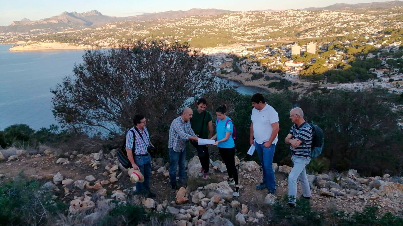 Visita antes de la siguiente fase del proyecto de restauración de la Torre defensiva del Cap d’Or de Moraira