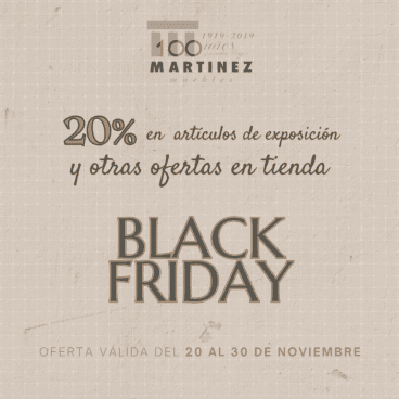 20% de descuento en artículos de exposición