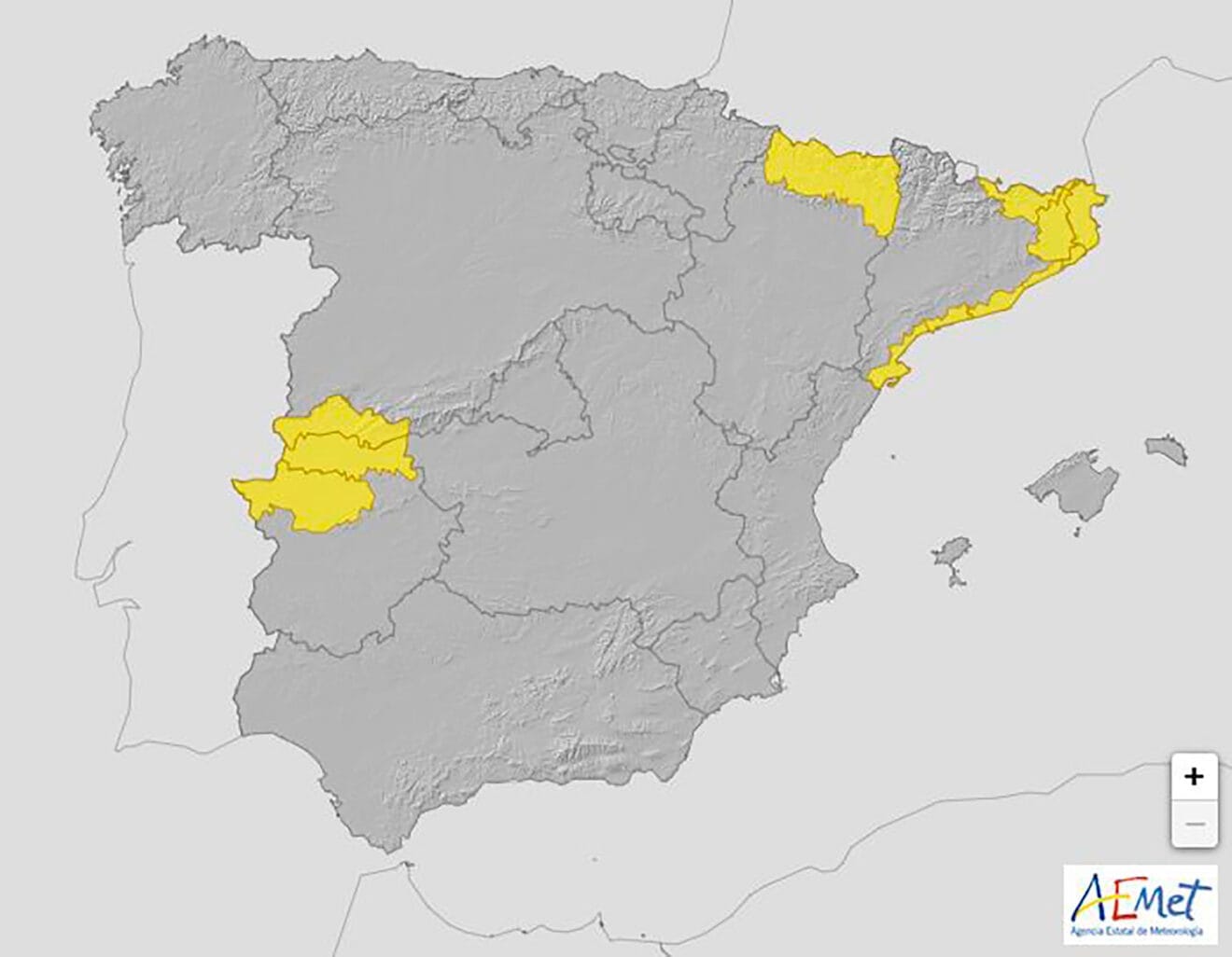 Avisos activos en España hoy, martes 5 de noviembre 2024