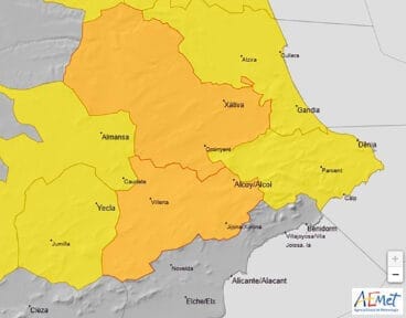 Avisos activos en la Comunitat Valenciana hoy, jueves 21 de noviembre 2024 – AEMET