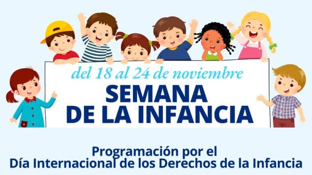 cartel de la semana de la infancia en teulada moraira