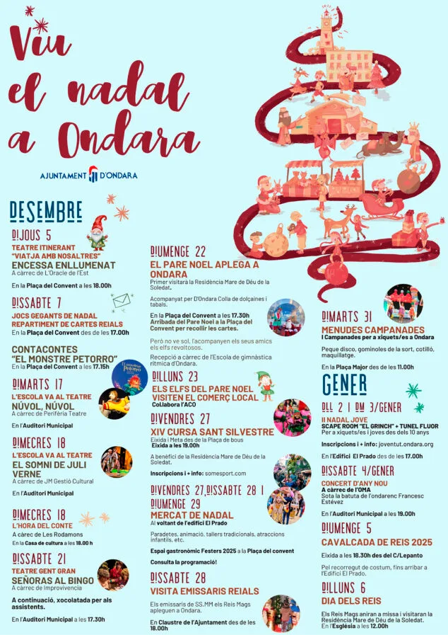 La Navidad llega con «Viu el Nadal a Ondara», una propuesta «intergeneracional» cargada de novedades 2 Imagen: Cartel de 'Viu el Nadal a Ondara'