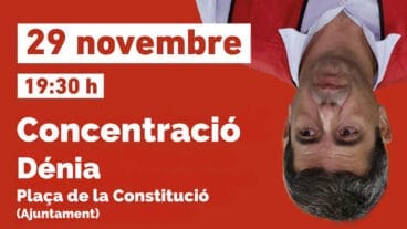 convocatoria de la concentracion en denia por la gestion frente a la dana