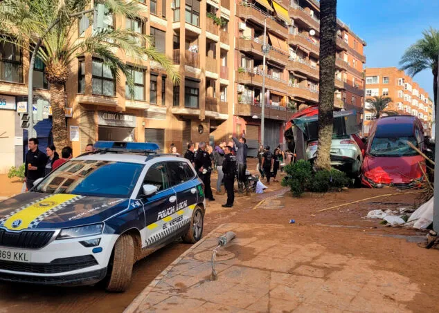 Imagen: Coordinación de la Policía Local del Verger en Paiporta
