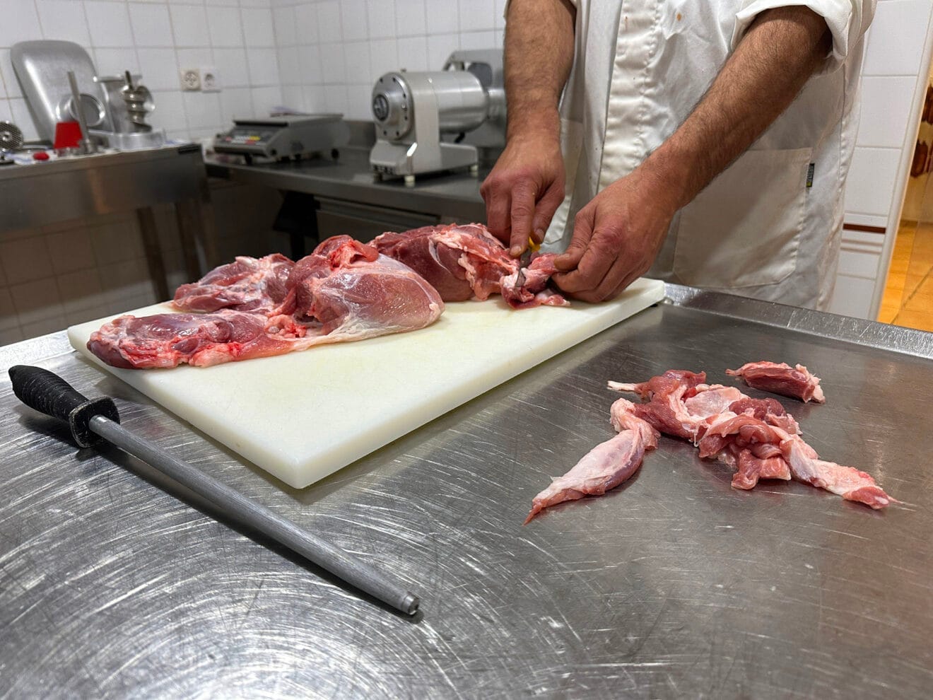 Corte del cerdo para embutido