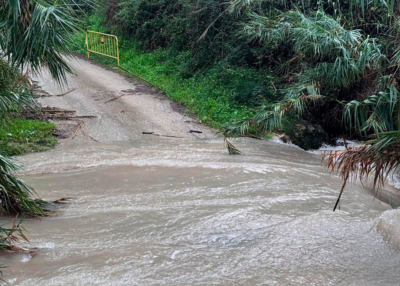 Crecida del barranco en Benissa
