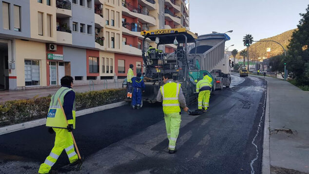 Imagen: Ejecución de una obra en la vía pública de Calp