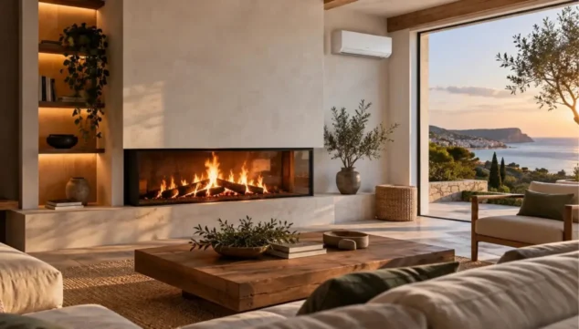 exposicion de chimeneas modernas y estufas de lena naymo calor