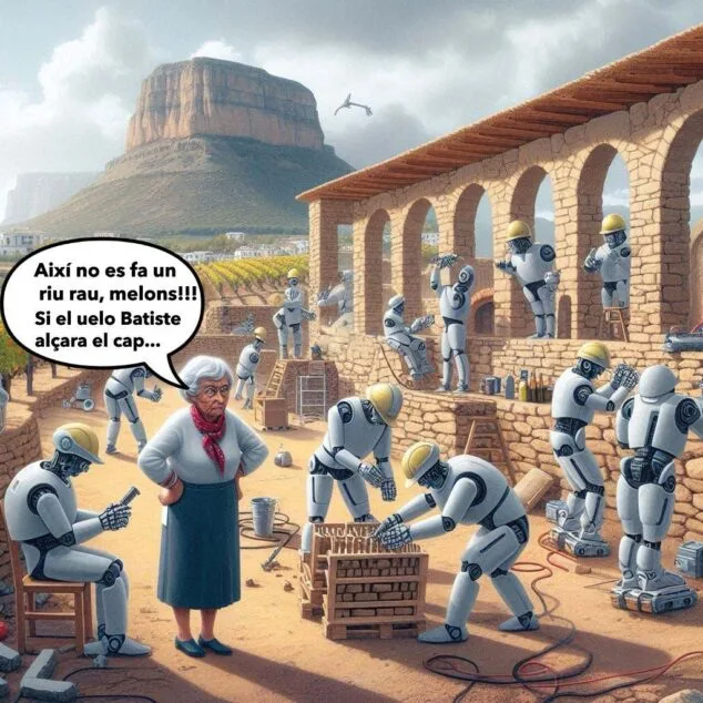 «¿Un dron en el riurau? La Marina Alta en tiempos de inteligencia 'ARTEficial» 2 Imagen: Imagen creada por la IA
