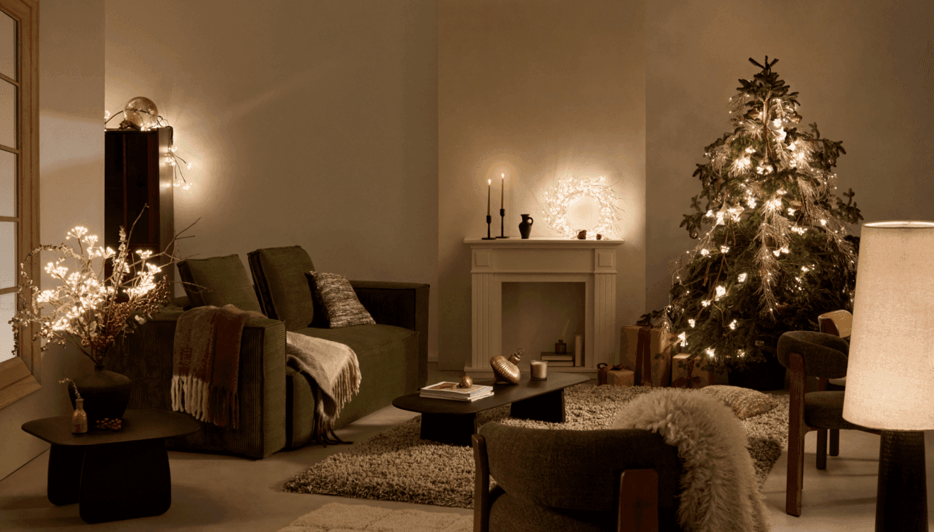 La iluminación es clave para crear un ambiente acogedor