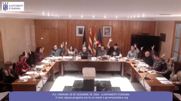 Ondara aprueba la modificación de la ordenanza de fiestas limitando la tasa de los garitos de Sant Jaume 1 Imagen: Pleno de noviembre 2024 Ondara