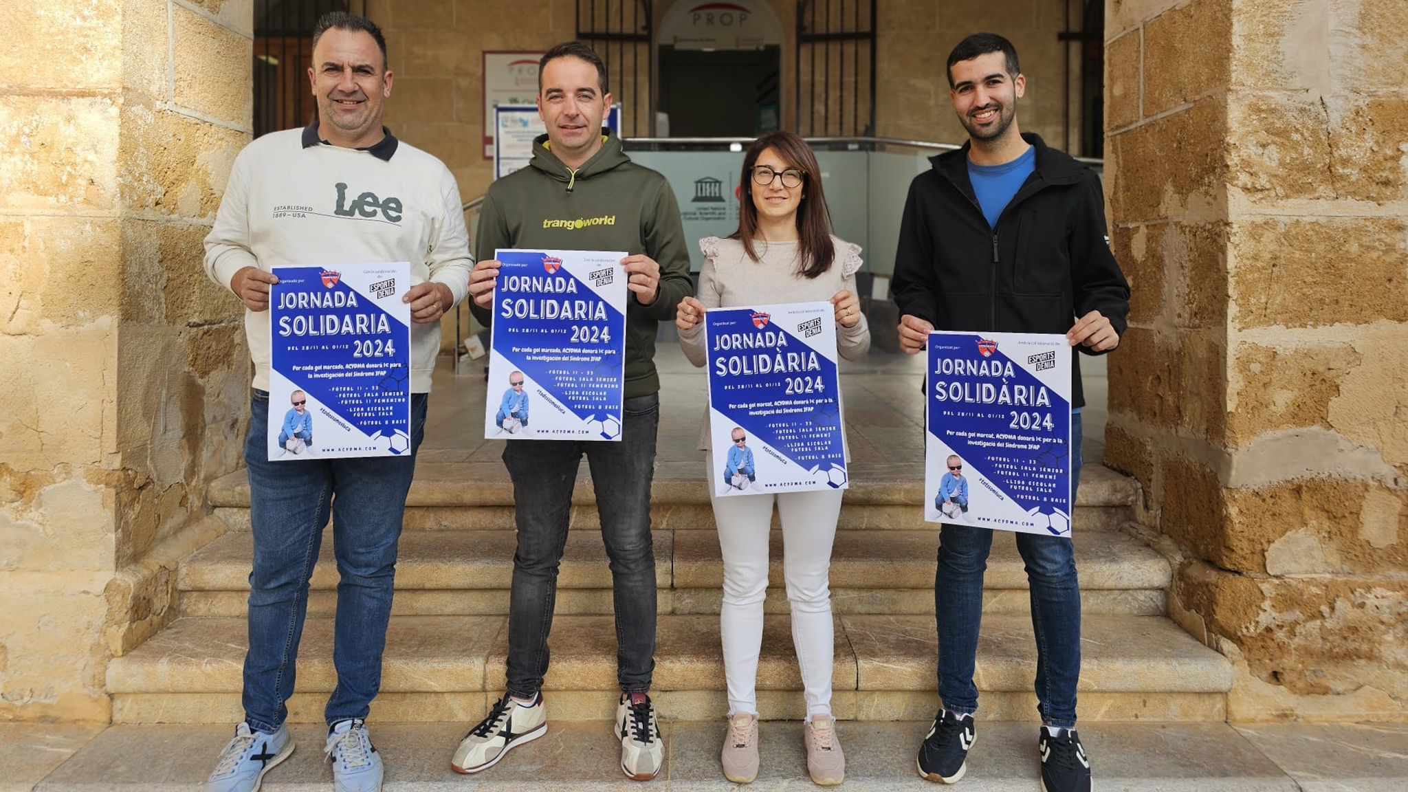 presentacion de la jornada solidaria de la asociacion cultural y deportiva marina alta