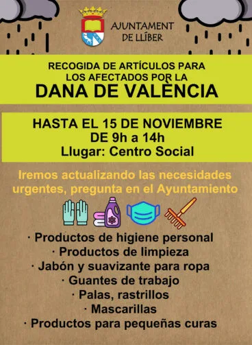 Recogida de material en Llíber