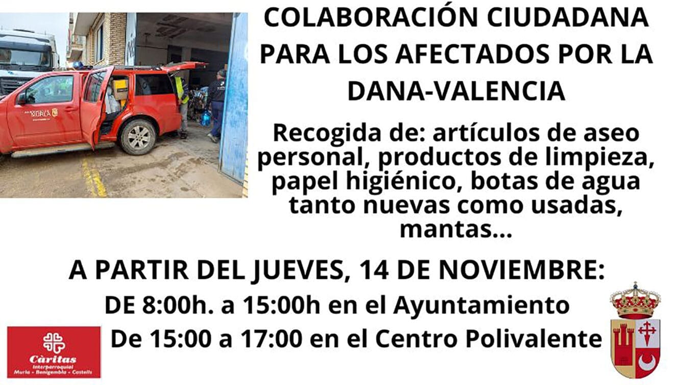 Recogida de material en Murla