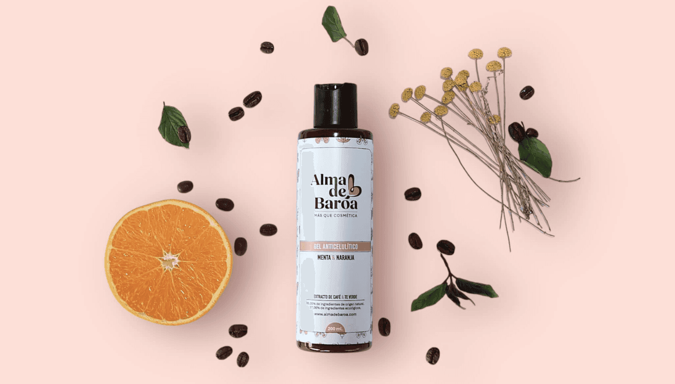 Redefine tu piel con el gel anticelulítico de Alma de Baróa, diseñado para una piel más lisa y firme