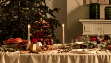 una decoracion exquisita durante las fiestas navidenas