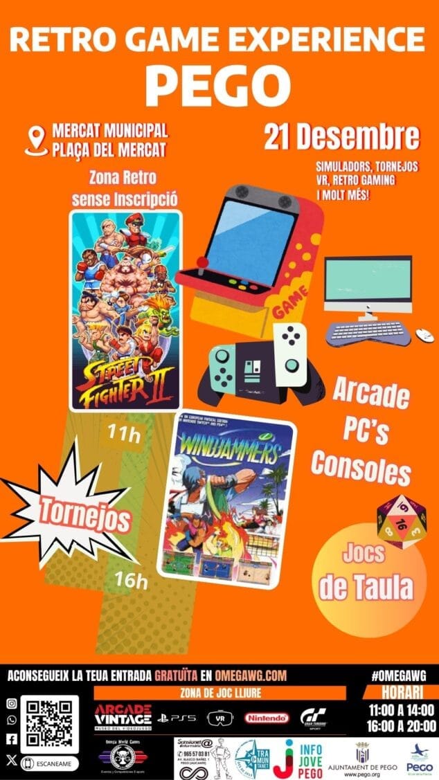 Imagen: Cartel del Retro Game Experience Pego