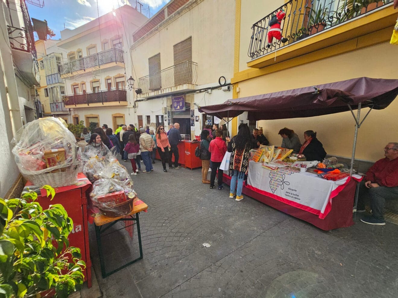 Ambiente en la Fira de Nadal de Calp