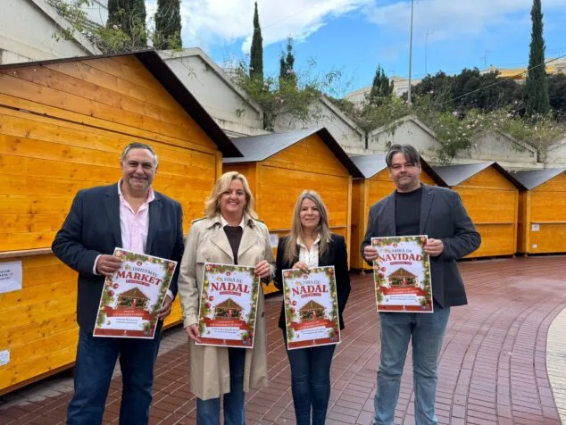 Imagen: Puestos de la Fira de Nadal de Calp