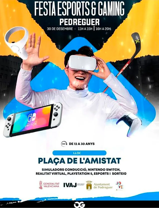 Imagen: Cartel de la jornada 'Esport and Gaming' en Pedreguer