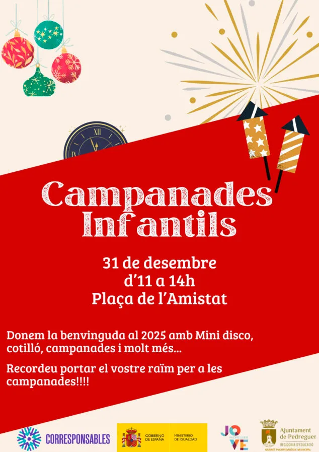 Imagen: Cartel de las Campanadas Infantiles en Pedreguer