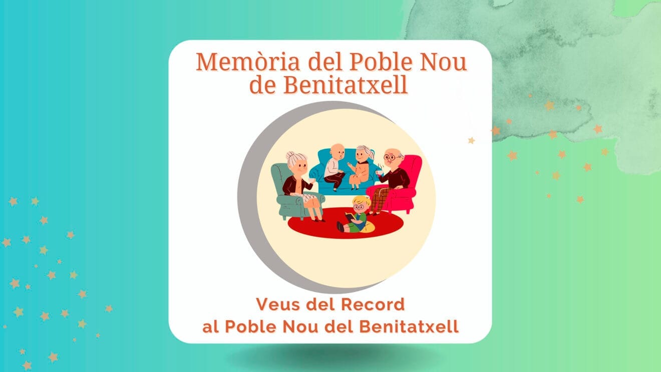 Cartel de 'Veus del record al Poble Nou de Benitatxell'