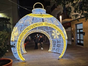 Decoración navideña en Calp