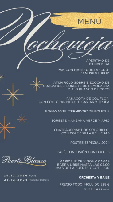 Elegancia para recibir el 2025 en Puerto Blanco
