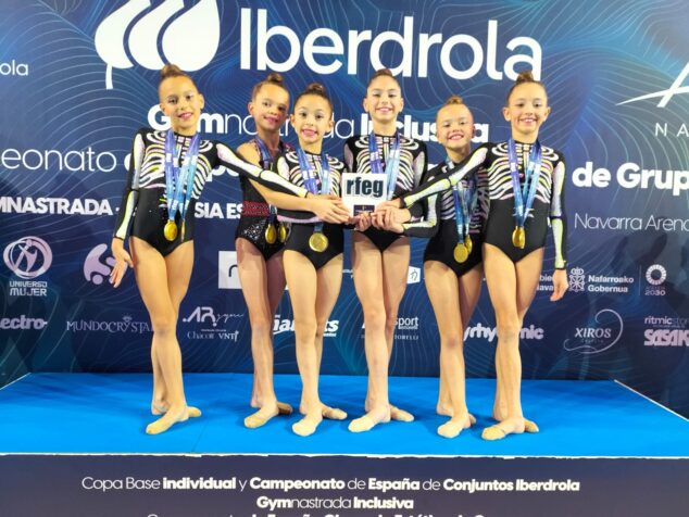 Imagen: Equipo alevín de gimnastas del Club Gimnasia Calpe