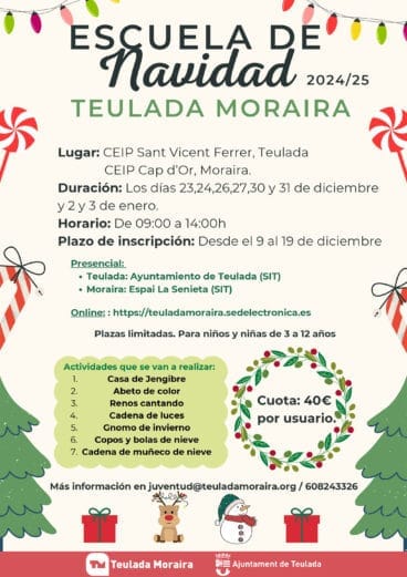 Escuela de Navidad en Teulada Moraira
