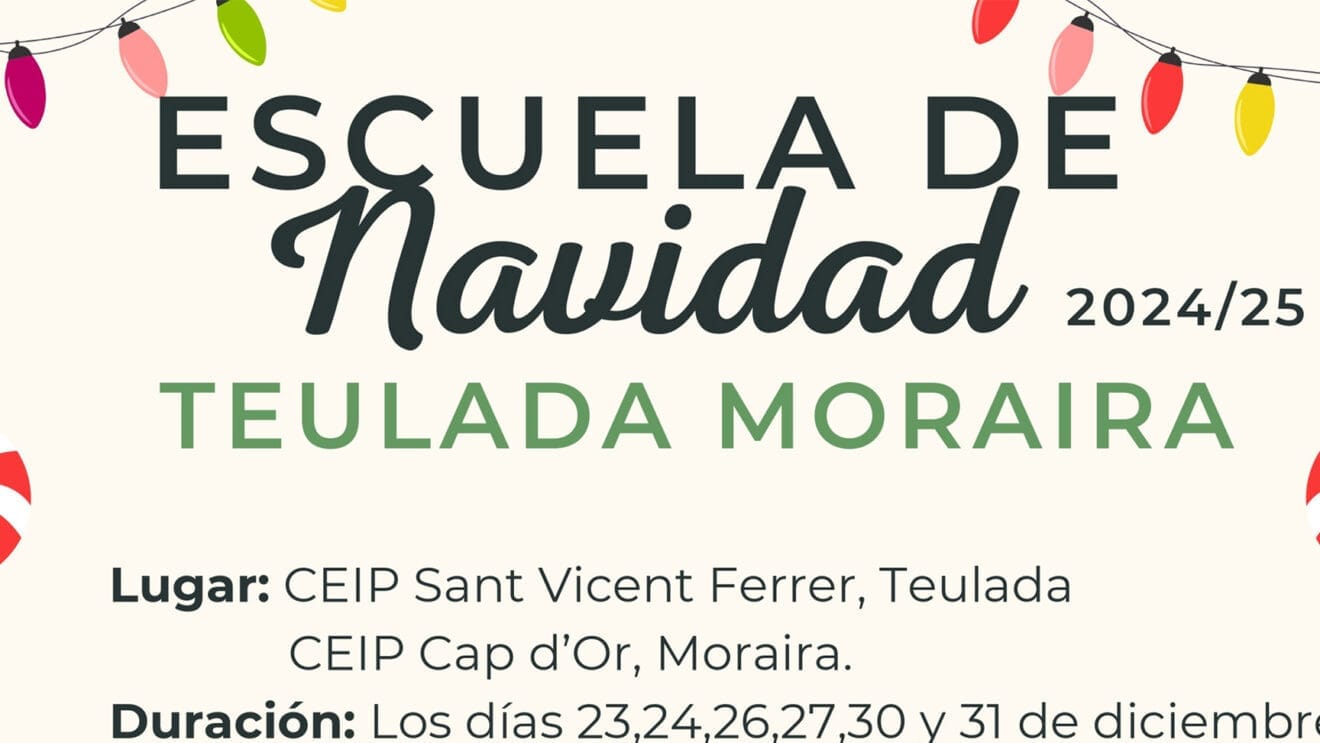 Escuela de Navidad en Teulada Moraira dest