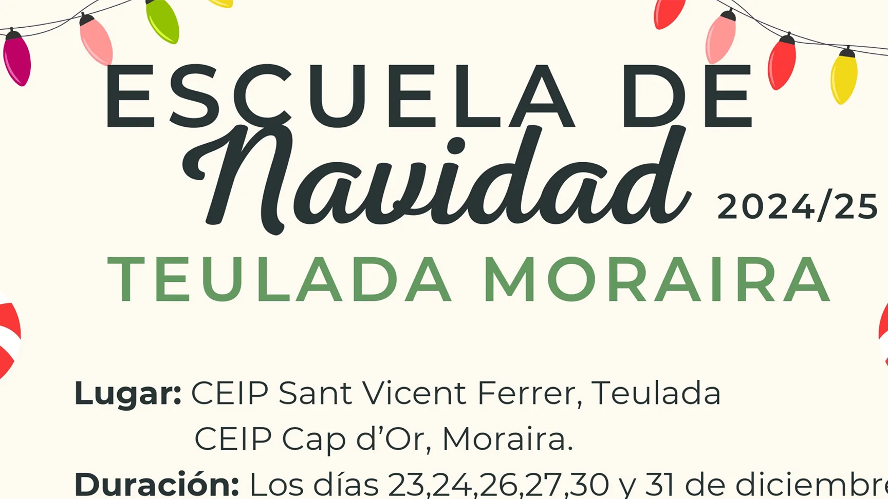 escuela de navidad en teulada moraira dest
