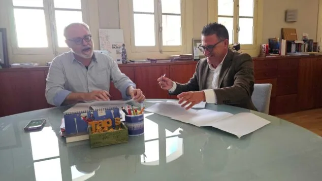 ferrus y gonzalez de zarate reunidos por el ecoparque fijo en pedreguer