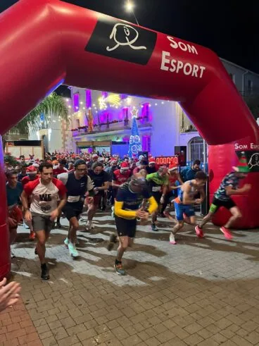 Inicio de la San Silvestre de Ondara
