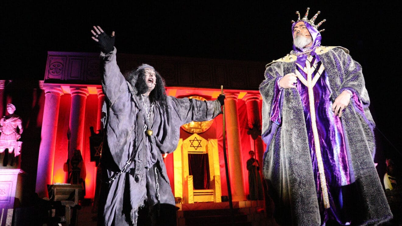 La Sibila y Herodes durante el Misteri de Reis de Gata de Gorgos en 2023