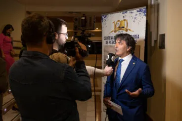 Paco Català en la gala del Centenario de la Cofradía de Pescadores de Calp