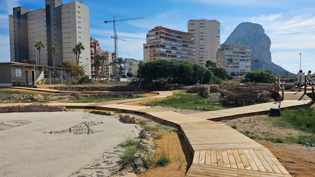 Primera fase de musealización del yacimiento de los Baños de la Reina de Calp